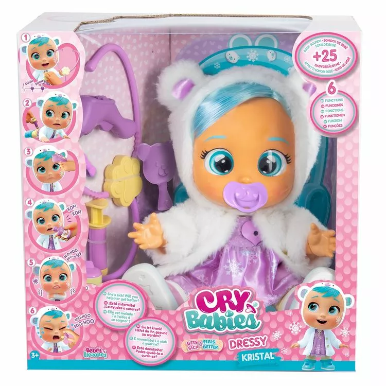 IMC TOYS Poupée Cry Babies Dressy 2.0 Kristal
