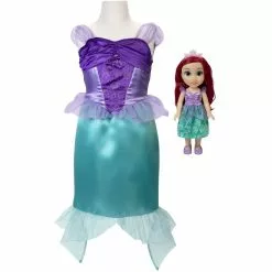 JAKKS PACIFIC Ensemble Poupée + Robe De Déguisement 4 à 6 Ans Ariel