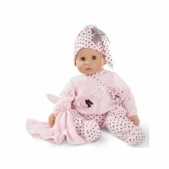 Gotz Poupée Cookie 48 Cm : Tenue Rose à Pois Noirs