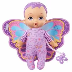 MATTEL Poupée My Garden Baby - Mon Premier Bébé Papillon Violet