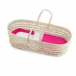 PETIT COLLIN Couffin Palme Pour Poupée 50 Cm : Garnissage Diabolo Grenadine