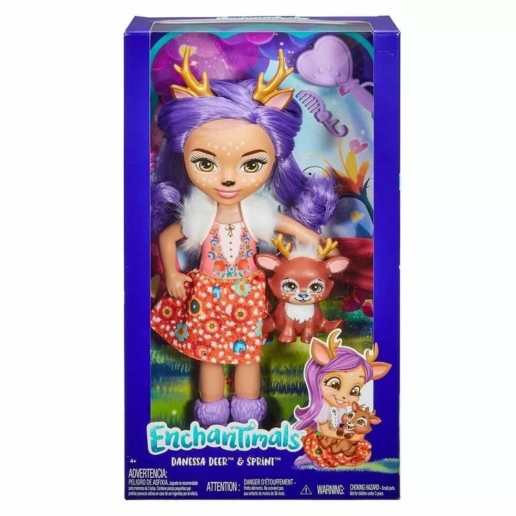 Enchantimals Poupée Danessa Deer 30 Cm & Sprint