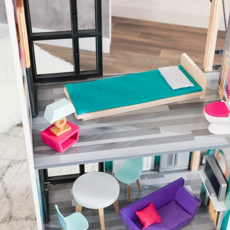 Kidkraft Maison De Poupées En Bois - Bianca City Life – Image 5