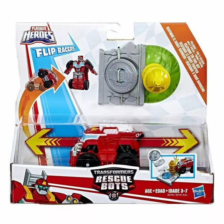 HASBRO Playskool Heroes Transformers Rescue Bot Heatwave Action