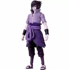 BANDAI Figurine Uchiwa Sasuke Rinnegan/Mangekyo Sharingan 17 Cm Naruto Shippuden Anime Heroes