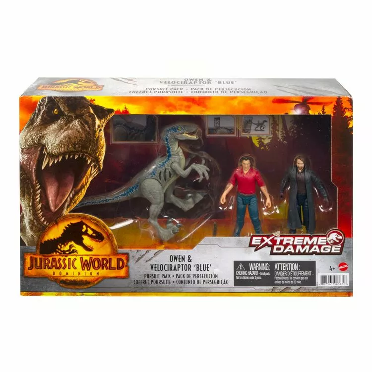 JURASSIC WORLD Jurassic World Dominion Owen Et Vélociraptor Blue