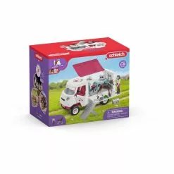 Schleich VETERINAIRE MOBILE AVEC POULAIN HANOVRIEN