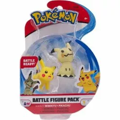 BANDAI Pokémon - Pack De 2 Figurines 5 Cm - Mimiqui Et Pikachu