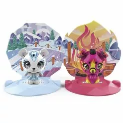 SPIN MASTER Figurine - Zoobles Animaux - Pack De 2 - Blanc Et Rose