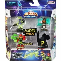 MOOSE TOYS Pack 4 Figurines Warrior Akedo PowerStorm A