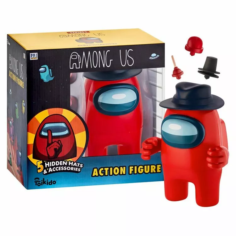 TOMY AMONG US PACK 1 MAXIFIGURINE 17 CM ROUGE