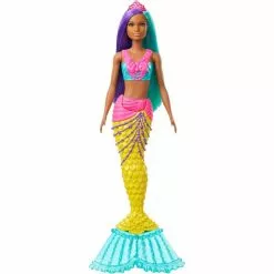BARBIE Sirène Barbie Dreamtopia - Cheveux Violets Et Bleus