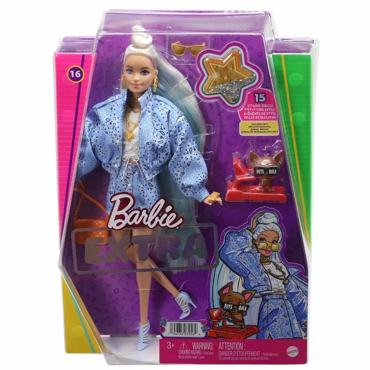 BARBIE Poupée Barbie Extra Blonde Bandana – Image 2