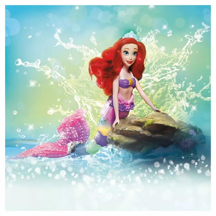 HASBRO Disney Princesses Poupée Ariel Sirène Arc-en-ciel – Image 2