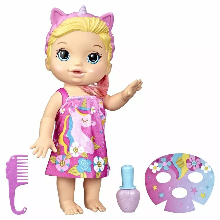 HASBRO Bébé Alive Cheveux Blond Licorne