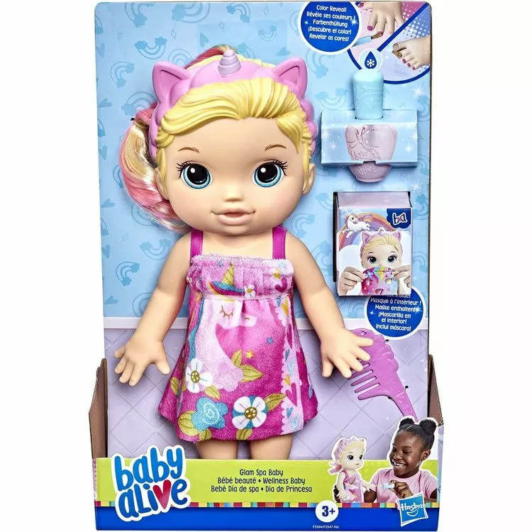 HASBRO Bébé Alive Cheveux Blond Licorne – Image 3