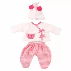 Gotz Vêtement Pour Poupée De 30 à 33 Cm : Ensemble De Nuit Avec Bonnet Blanc