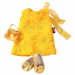 Gotz Vêtements Pour Poupée De 45 à 50 Cm : Robe Jaune Avec Chaussures